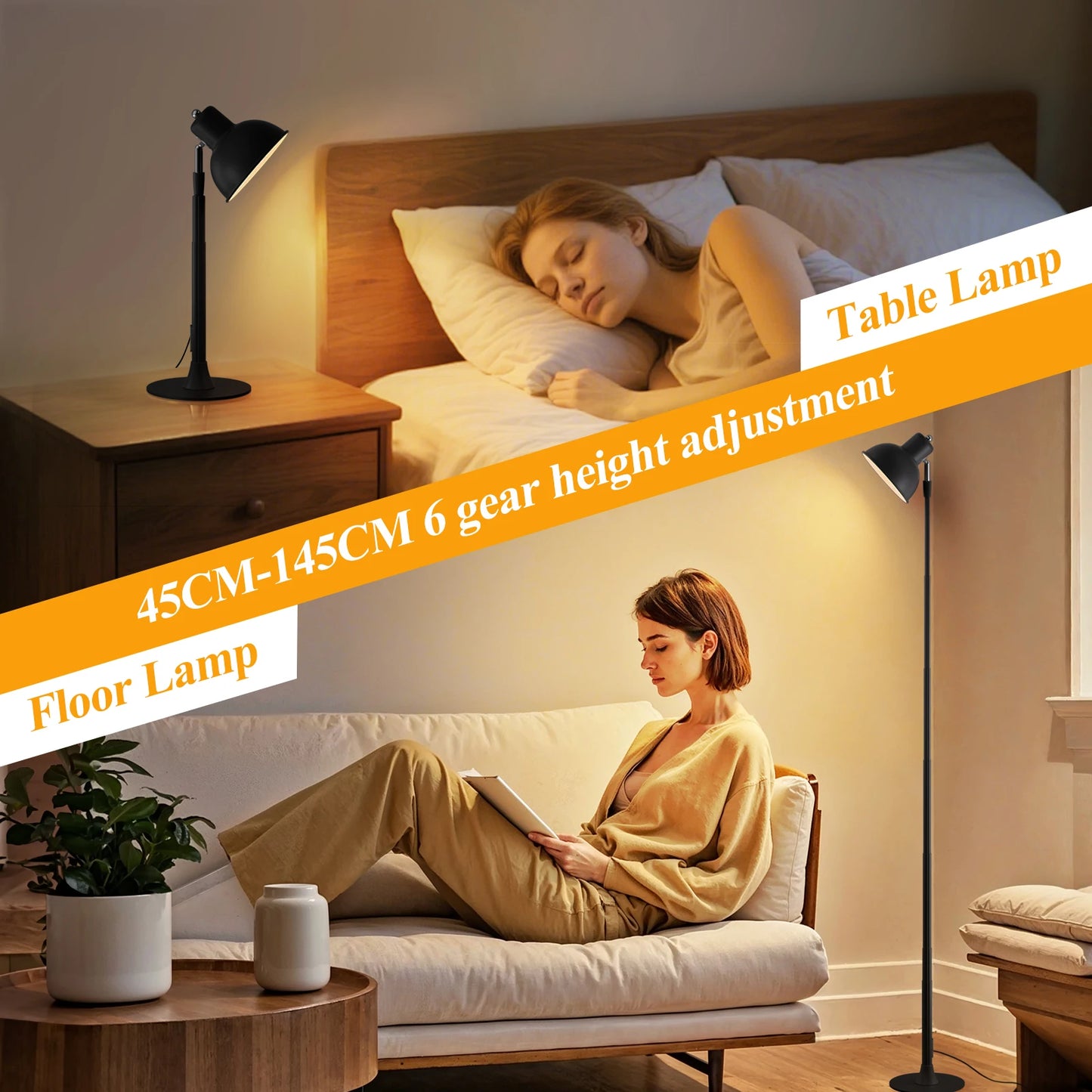 Modern USB Reading Desk Lamp Height Adjustable Study Floor Lamp Bedroom Night Lights Home Décor Hotel Bedside Led Table Lamp