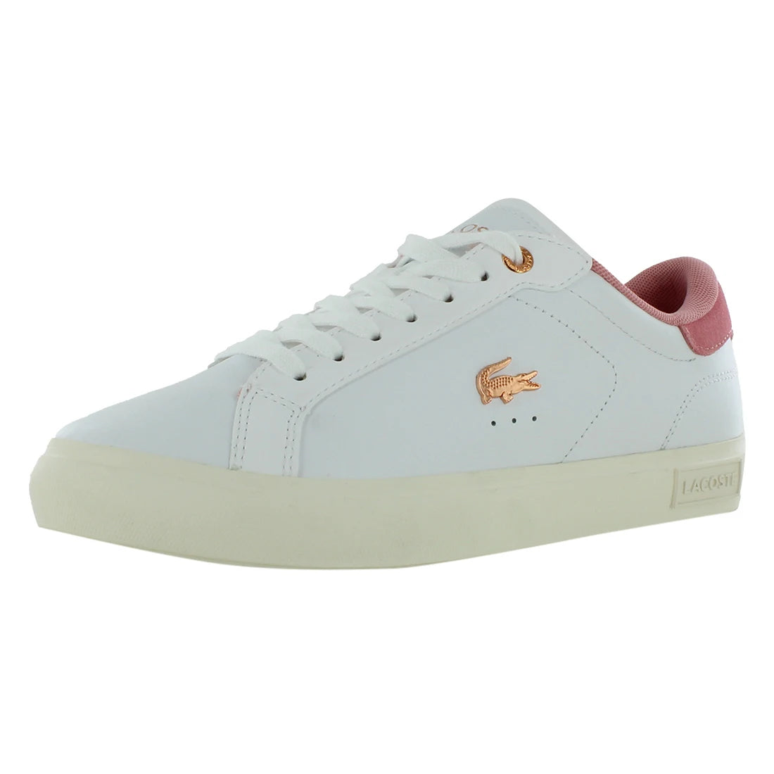 Lacoste Powercourt 124 3 SFA Womens Shoes Color: White/Light Pink | 100% Authentic