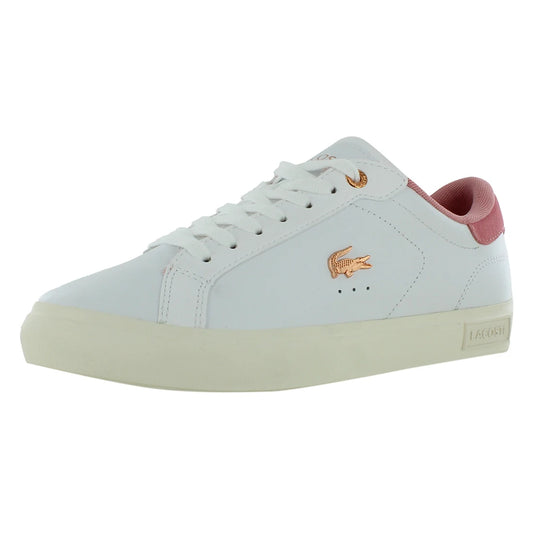 Lacoste Powercourt 124 3 SFA Womens Shoes Color: White/Light Pink | 100% Authentic