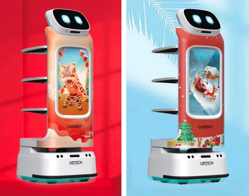 Robot Waiter for Sale Restaurant Delivery Robot Service Robot Waiter Autonomous Food Delivery Robot  Multi-Layer 6-8h Standby