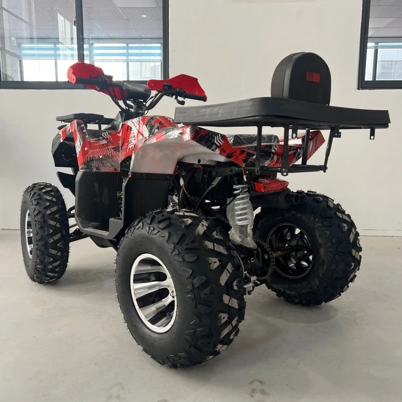 200cc 4-Stroke Automatic 2WD Gas/Diesel Quad Bike ATV with Over 1000W Power for Adults