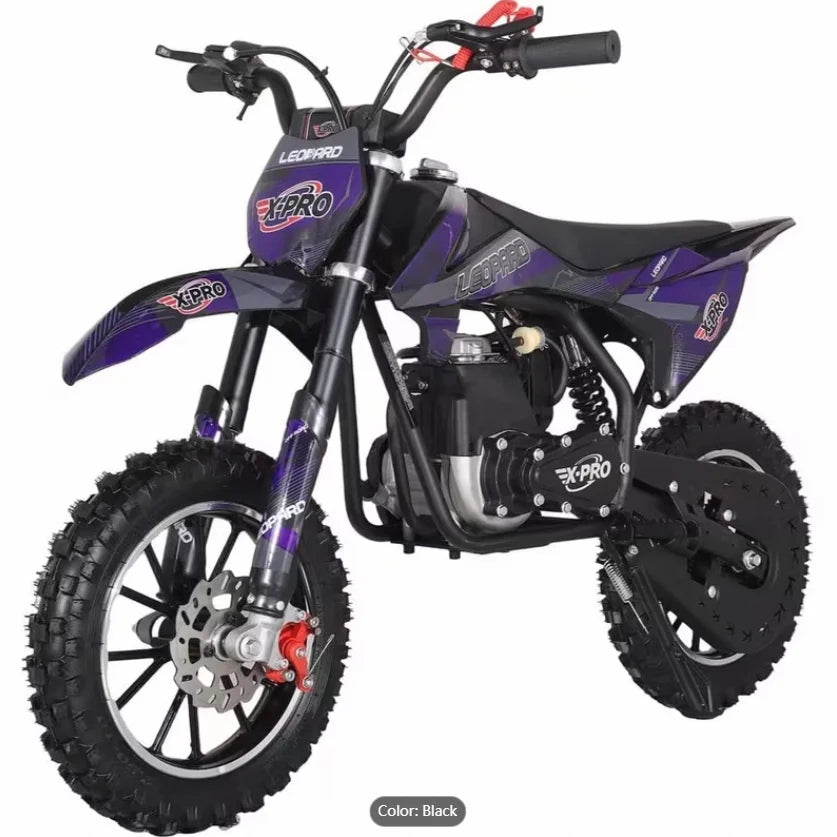 X-PRO 40CC 4-Stroke Kids' Dirt Bike Gas-Powered Off-Road Mini Bike up to 20mph No Battery Required