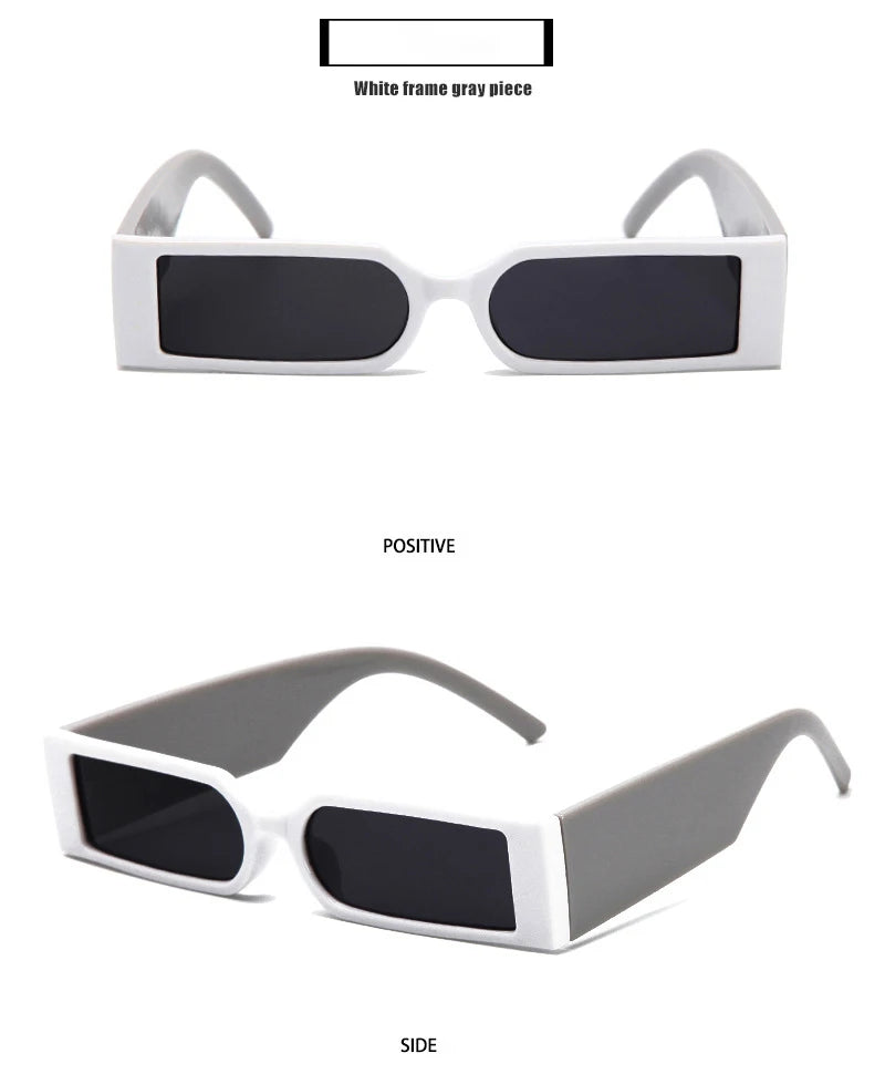Steampunk Shades Eyewear UV400 Rectangle Vintage Sunglasses  Women Men Retro Sun Glasses