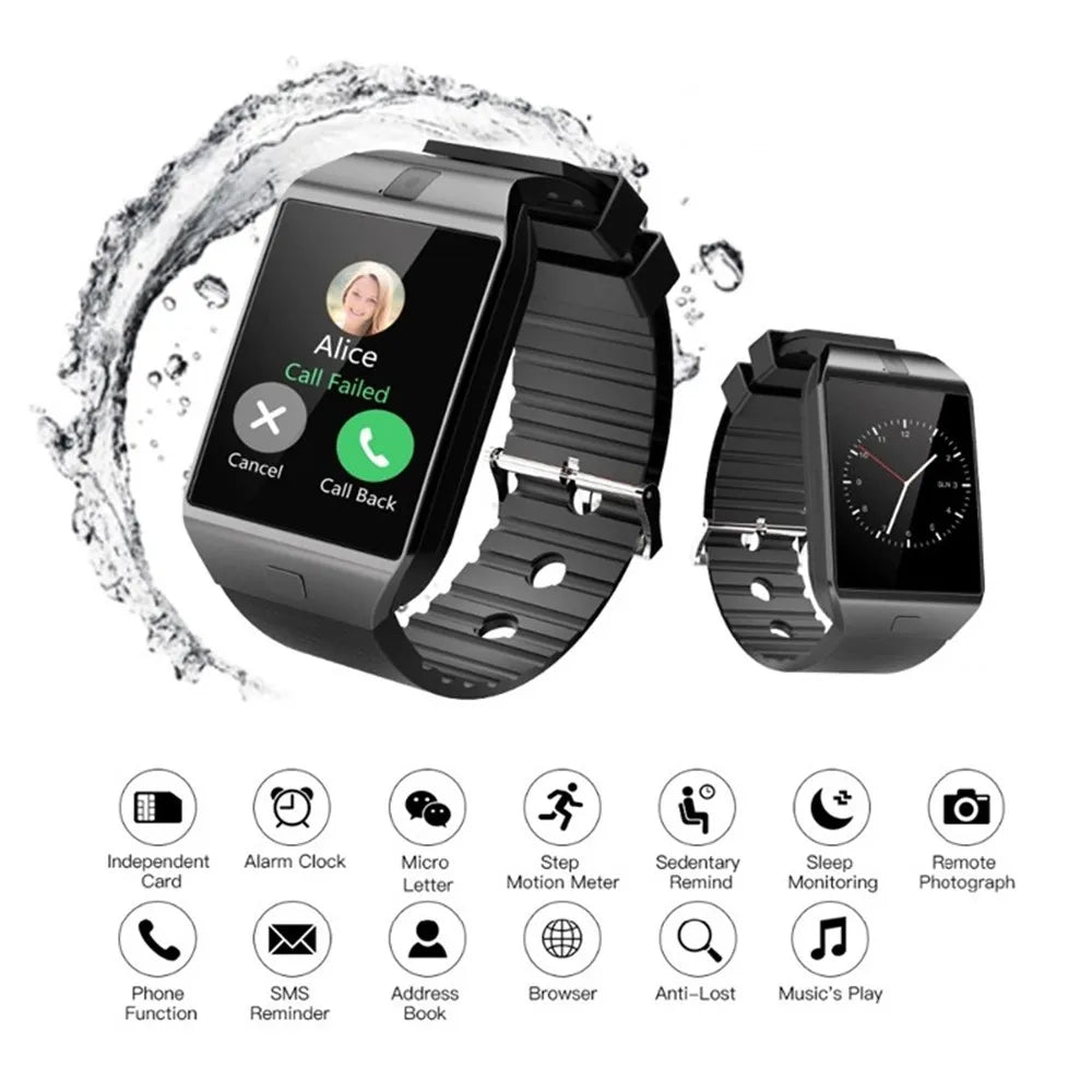 DZ09 Pk A58 Plus Smartwatch Suit Hot Selling Double Watches Men Women Smart Bracelet Gold Sport Smart Watch Wearing Equipment
