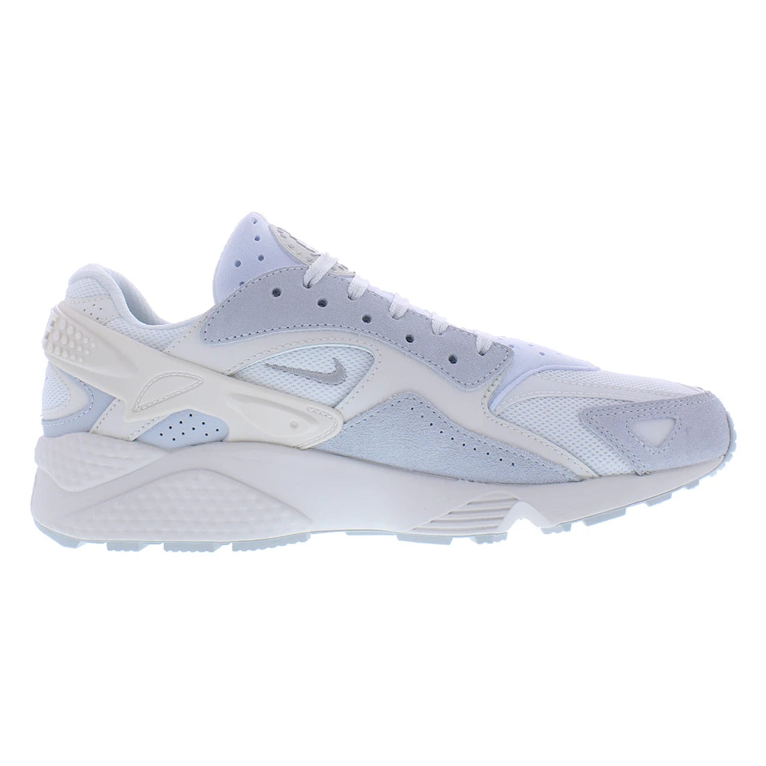 For Air Huarache Runner Men's Summit White/Metallic Silver Genuine Leather Sneakers EVA Insole-100% Authentic Model DZ3306100