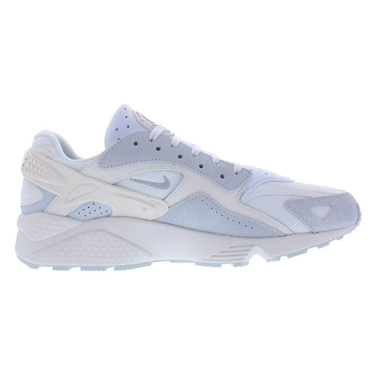 For Air Huarache Runner Men's Summit White/Metallic Silver Genuine Leather Sneakers EVA Insole-100% Authentic Model DZ3306100