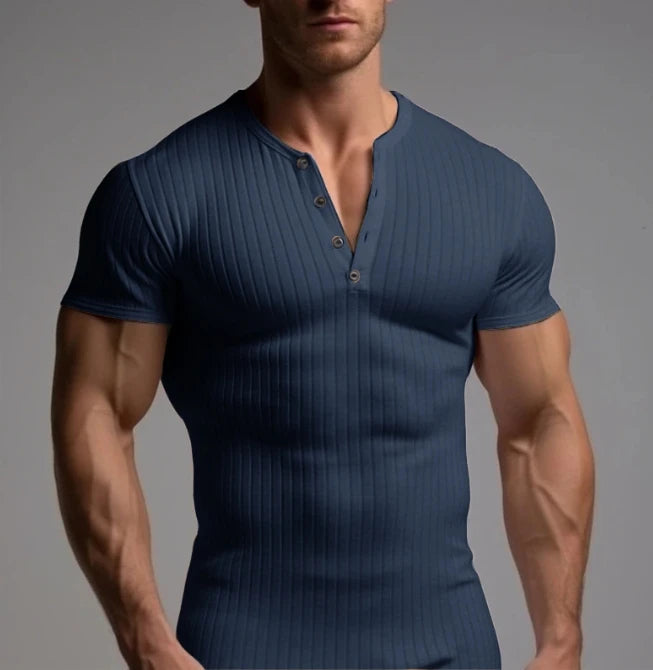 Hot New Men's Henley Custom Graphic Logo T-Shirt Plain Cotton T-Shirt Designs With Sublimation Print Manufacturer's Camiseta T-S