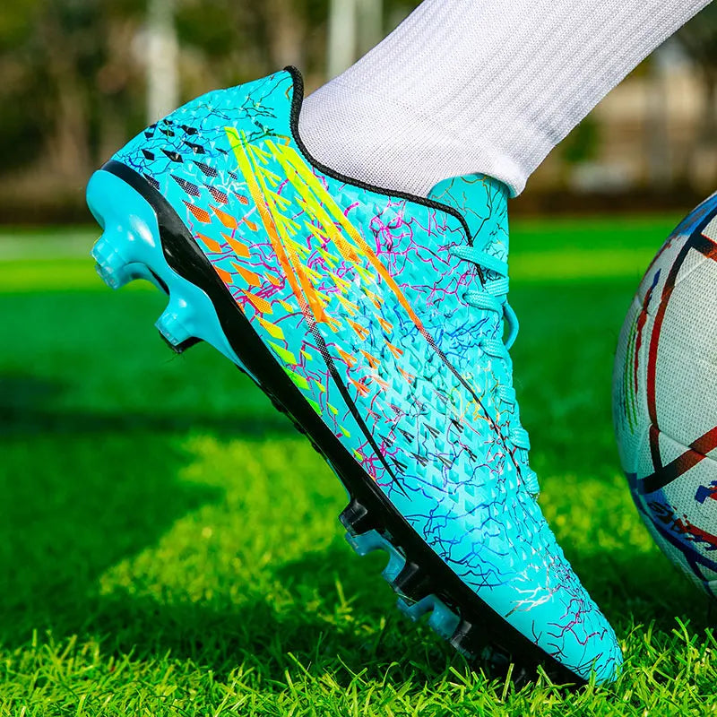 Football Shoes Low-top Lace up Soccer Shoes Football Boots FG HG Team Sports Men's Women's Adult Footwear Sneakers Unisex Spring
