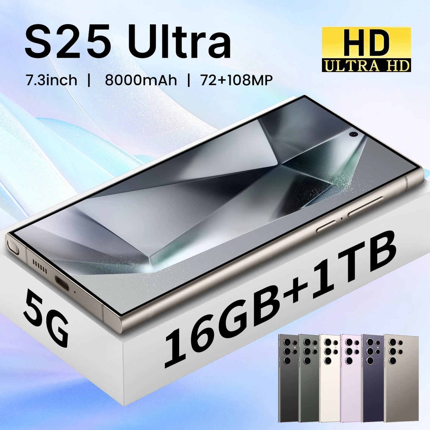 Wholesale Original S25 ULTRA Celular Android Smartphone 5g 1TB Mobile Phone for S25ULTRA
