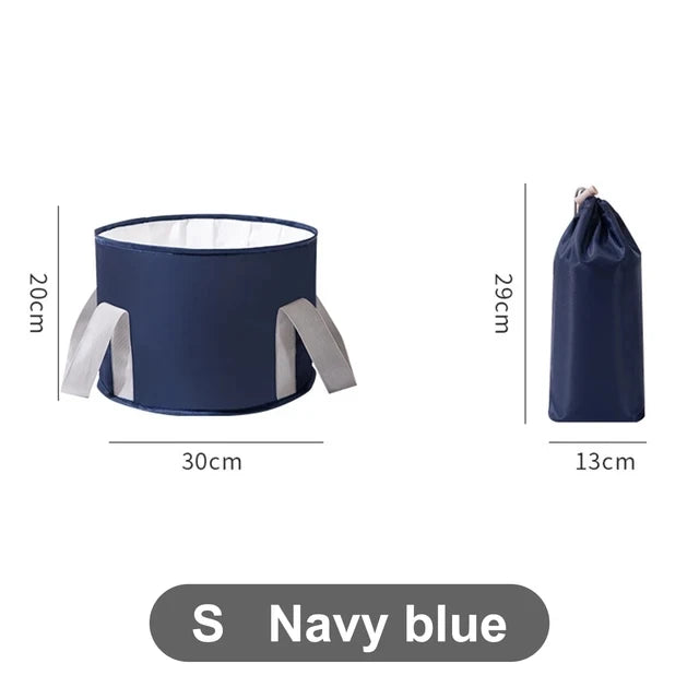 Factory Price Foldable Foot Tub Wash Basin Water Bucket Large Capacity Feet Spa Washing Tub for Outdoor Travel Portable Bath Bag