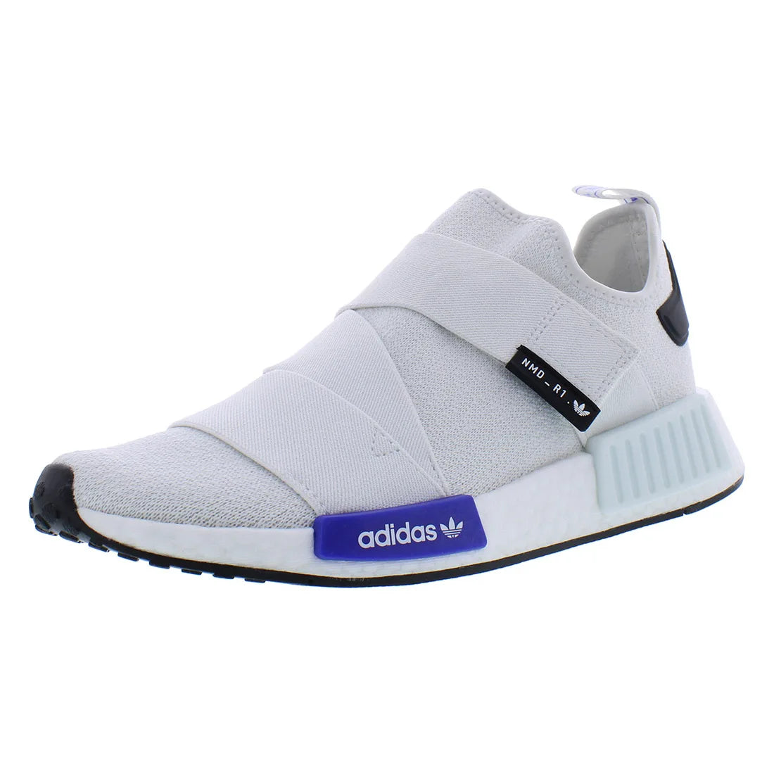For NMD_R1 Strap Women's Fitness Walking Shoes White/Black Color | 100% Authentic Made in Vietnam Model MSS-HQ4245