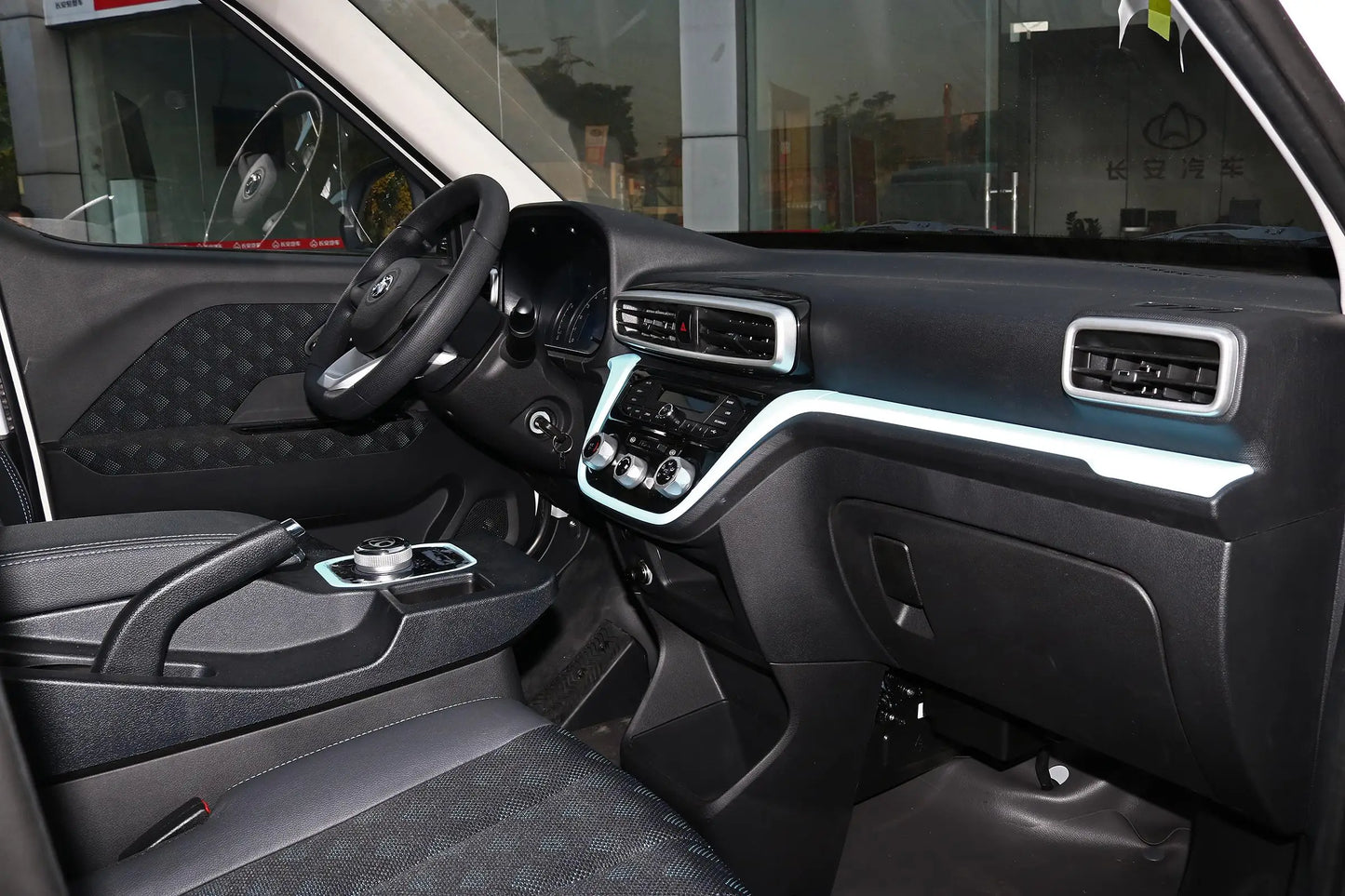 2 Seats New Design 4 Wheel Electric Cargo Truck Cargo Van Baic Ev5 Electric Delivery Van
