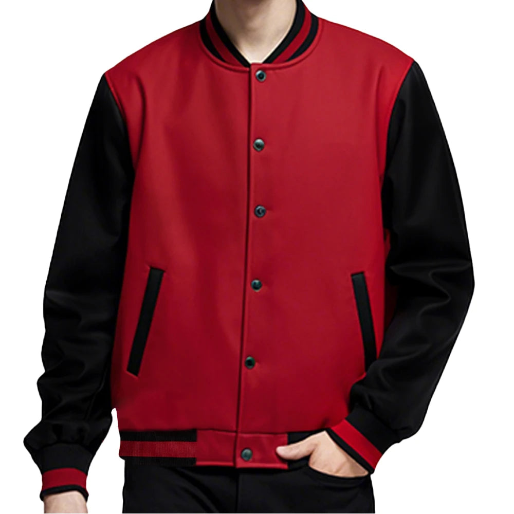 Factory New Custom Cross Border European Size Autumn Baseball Jersey Top 100% Polyester ODM Jacket with 3D Embroidery Quick Dry