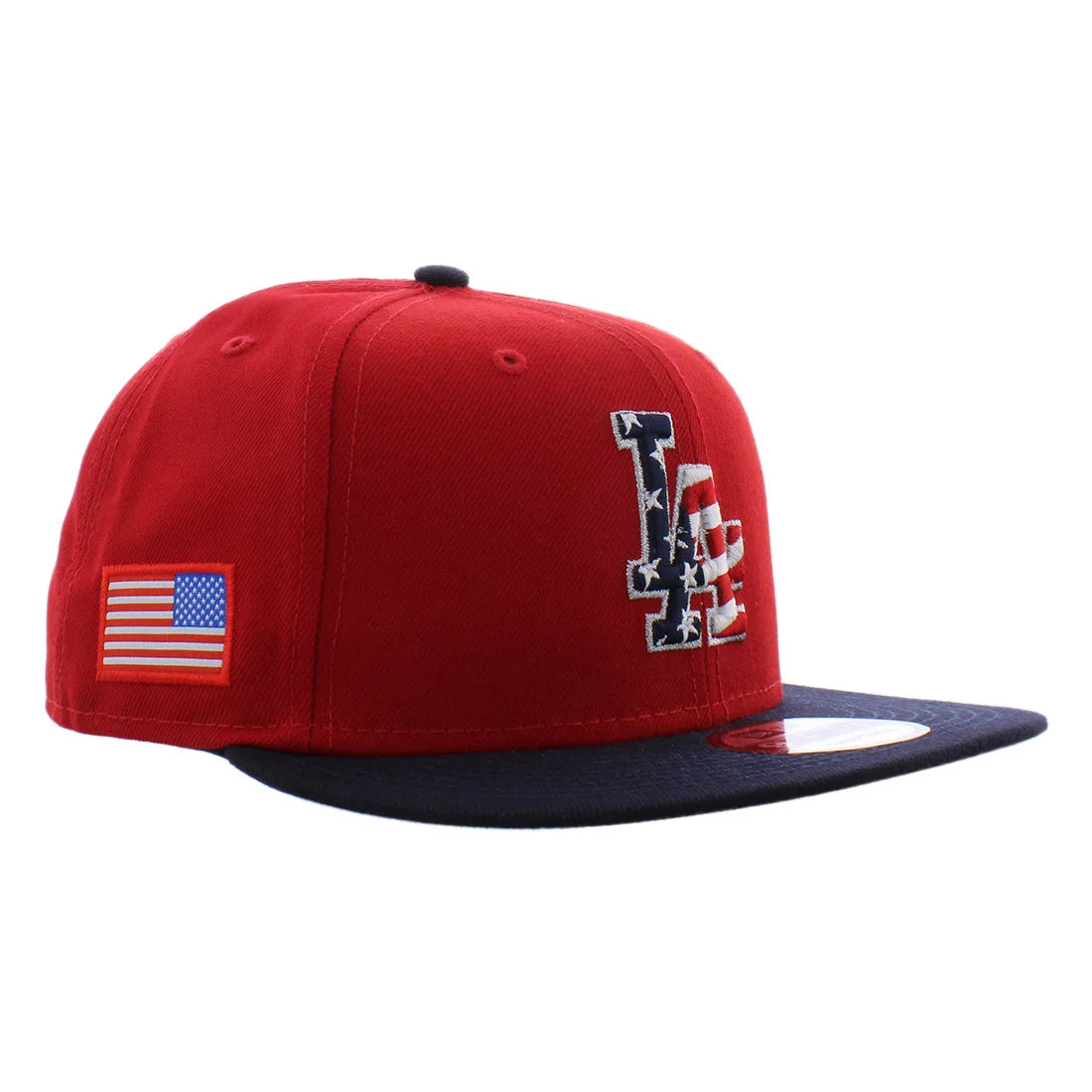 For American Flag Los Angeles for Mens Hat Model MSS-12500525RED Made in China 100% Authentic