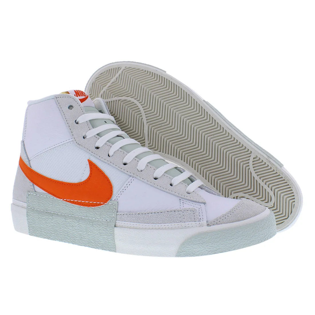 For Blazer Mid Pro Club Men's Basketball Shoes White/Orange Color DQ7673103 Vietnam Origin | 100% Authentic