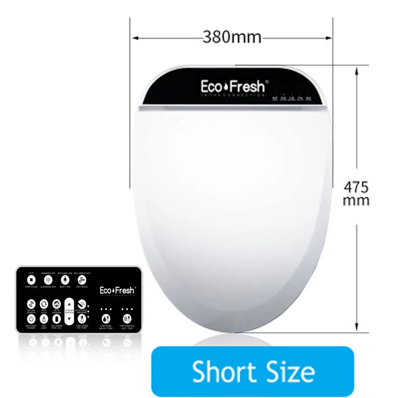 EcoFresh Smart toilet seat  Electric Bidet cover intelligent bidet heat clean dry Massage care for child woman the old