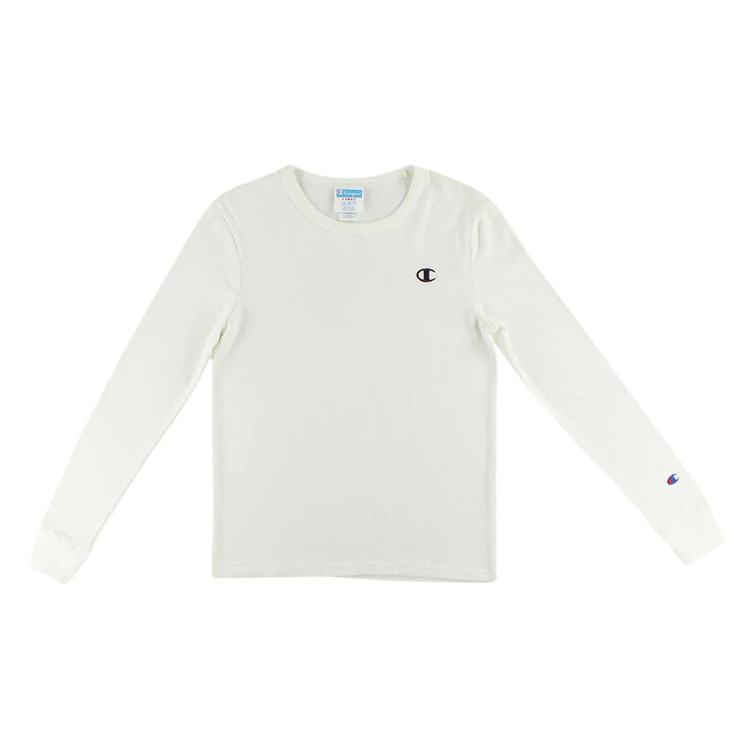 Champion Life Boyfriend Back Hit Long-Sleeve Womens Active Shirts & Tees Color: White | 100% Authentic
