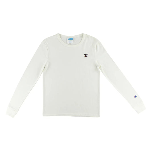 Champion Life Boyfriend Back Hit Long-Sleeve Womens Active Shirts & Tees Color: White | 100% Authentic