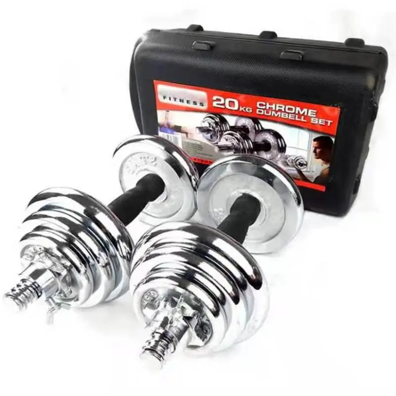 Hot Sale 50kg Adjustable Dumbbell Set Gym Fitness Equipment with Free Weights Cast Iron Body Building Dumbbells