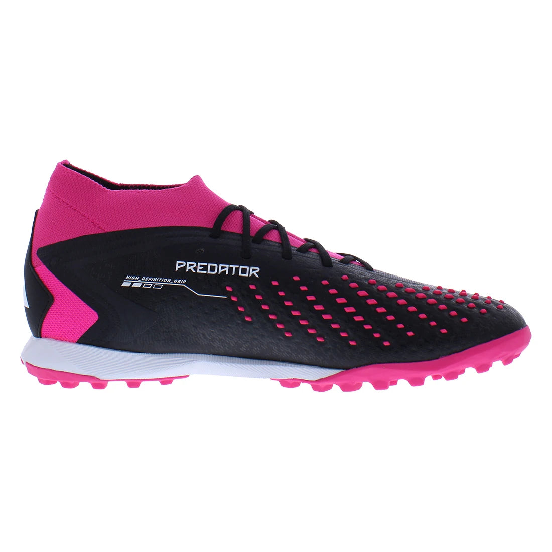For Predator Accuracy 1 Tf Unisex Soccer Shoes Spring Core Black Cloud White Team Shock Pink Size 2 Synthetic Upper Rubber