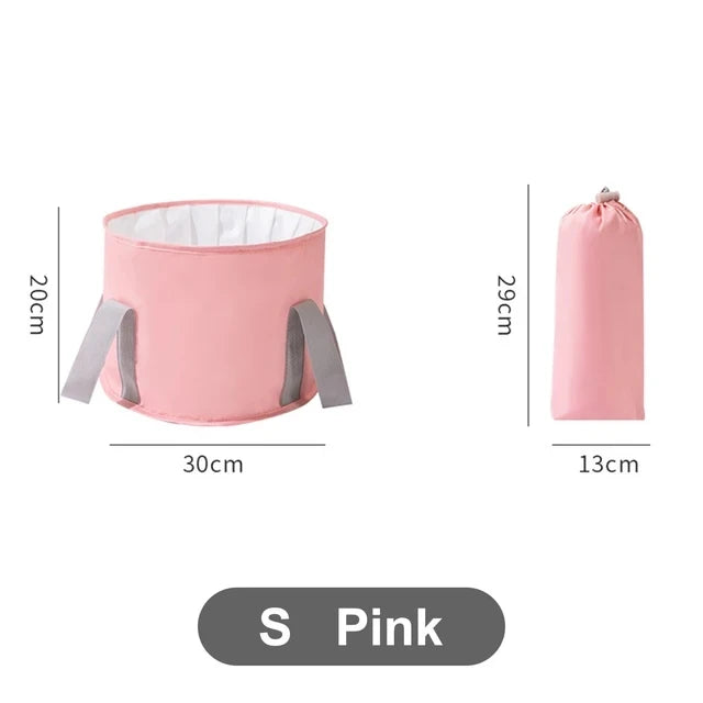Factory Price Foldable Foot Tub Wash Basin Water Bucket Large Capacity Feet Spa Washing Tub for Outdoor Travel Portable Bath Bag