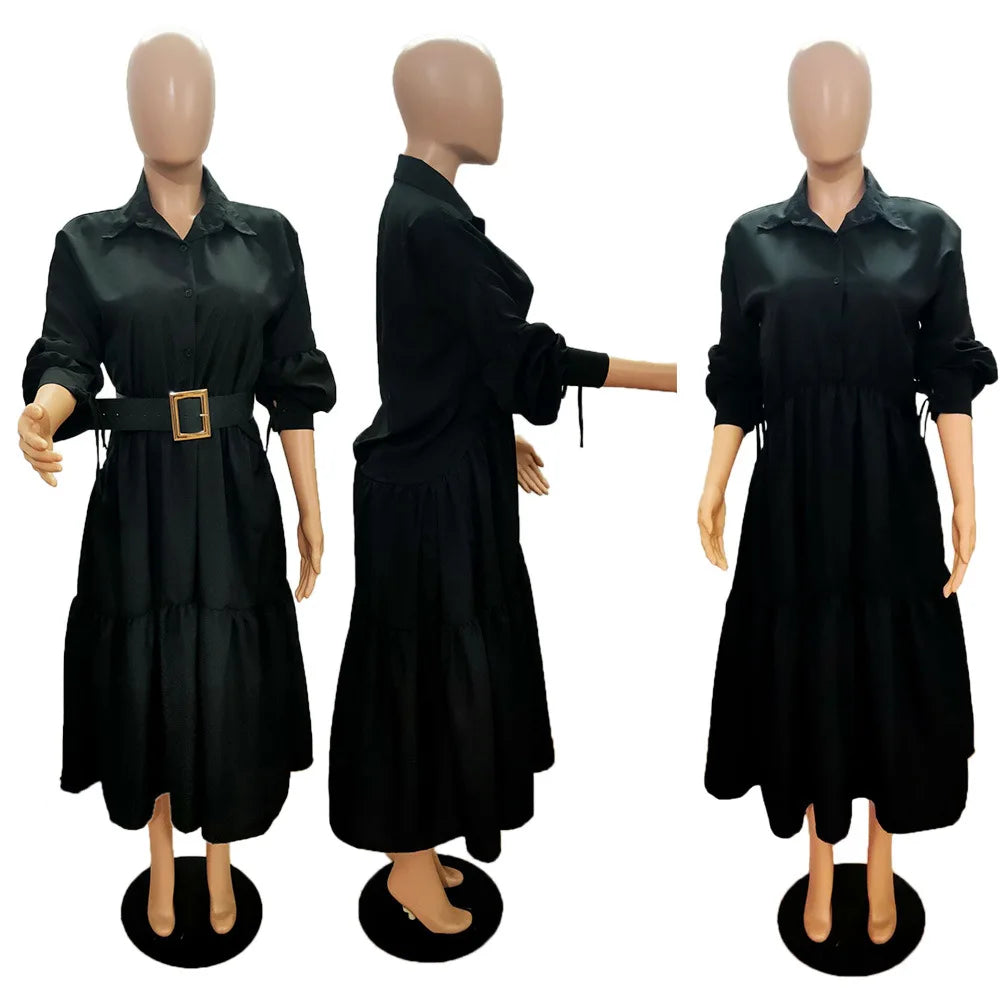 New Collection Plain Maternity Muslim With Long Sleeve Custom Made Black Lady Elegant Shirts Maxi Party Church Dresses for Women
