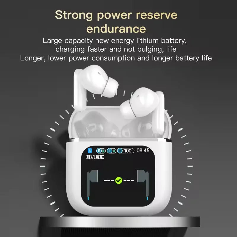 2024 New Design LCD Touch Screen SE60 TWS Tws Earbuds Waterproof Earphone Wireless Headphones