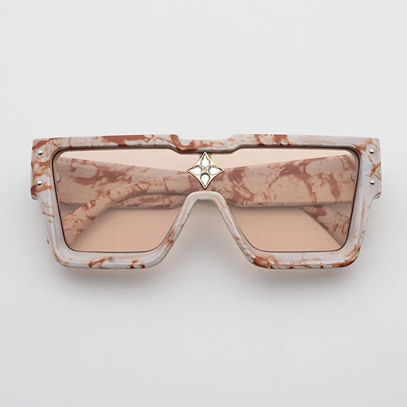 47555 Millionaire Diamond Flower Sunglasses Men Women Fashion Brand Designer Sunshade Uv400 Retro Glasses