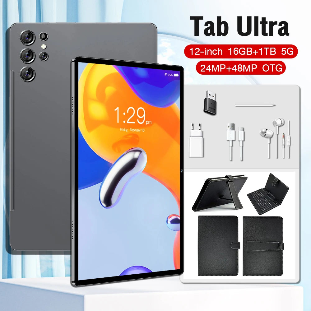 10.1 Inch Unclocked Dual SIM Tablet PC S23 Ultra Big Battery Android 13 5G WIFI GPS Cheap 16+512GB MTK Capacitive Pad for Kids