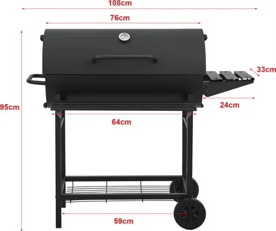 Barbecue Bbq Grill Outdoor Bbq Kitchen Smoker Bbq Shed Tool Churrasqueira Portati a Charbon Stainle Steel Barbecue Grill a Legna