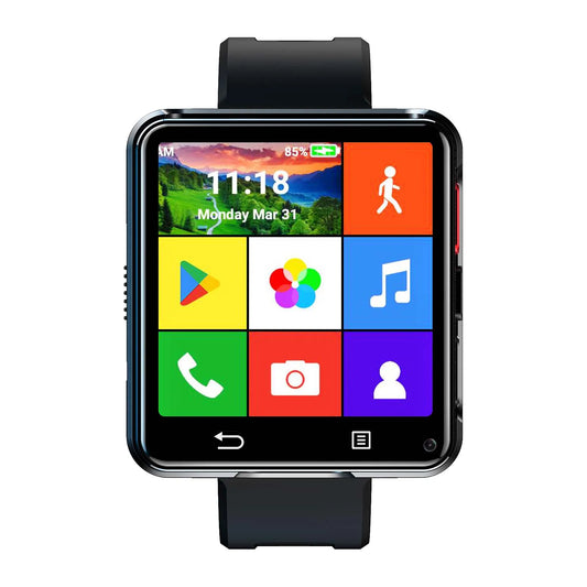 Android 11.0 Mobile Phone Watch 64GB Large Screen 800W Dual HD Camera PGD Watch Q668 Facebook WhatsApp Youtube Battery 1200mah