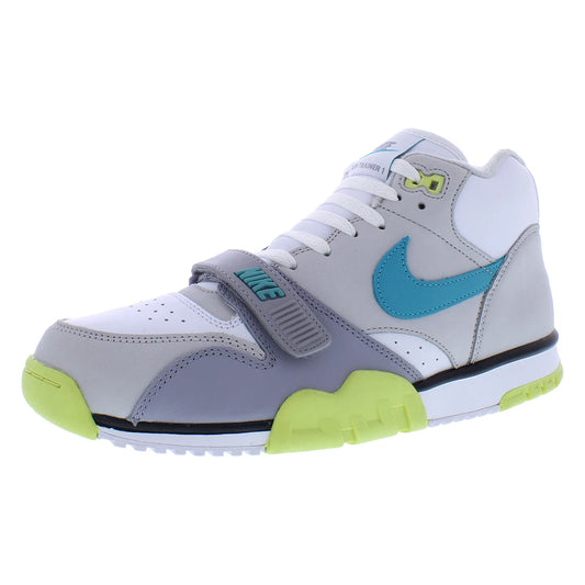For Air Trainer 1 Men's Fitness Shoes White Grey Teal Synthetic Upper Rubber Outsole EVA Midsole Mesh Lining Spring