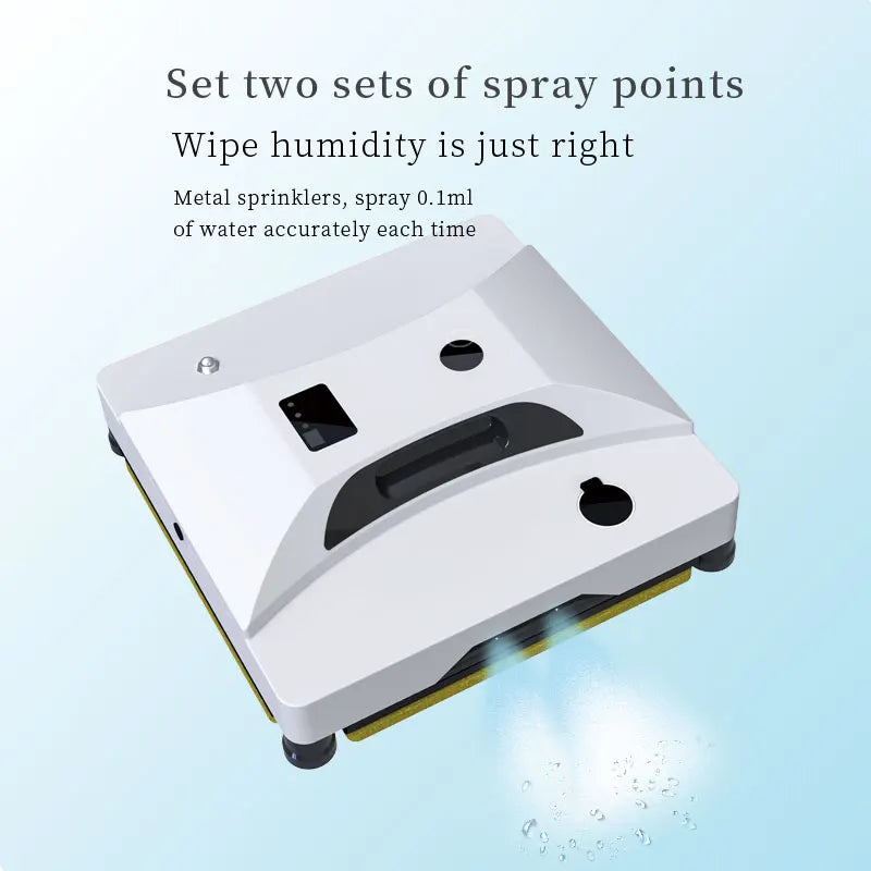 Robotic Window Cleaner Washing Windows Robot with Spray ,Two Water Tank,Spin Mop,5600Pa,Remote control, Home Robot Washer Glass