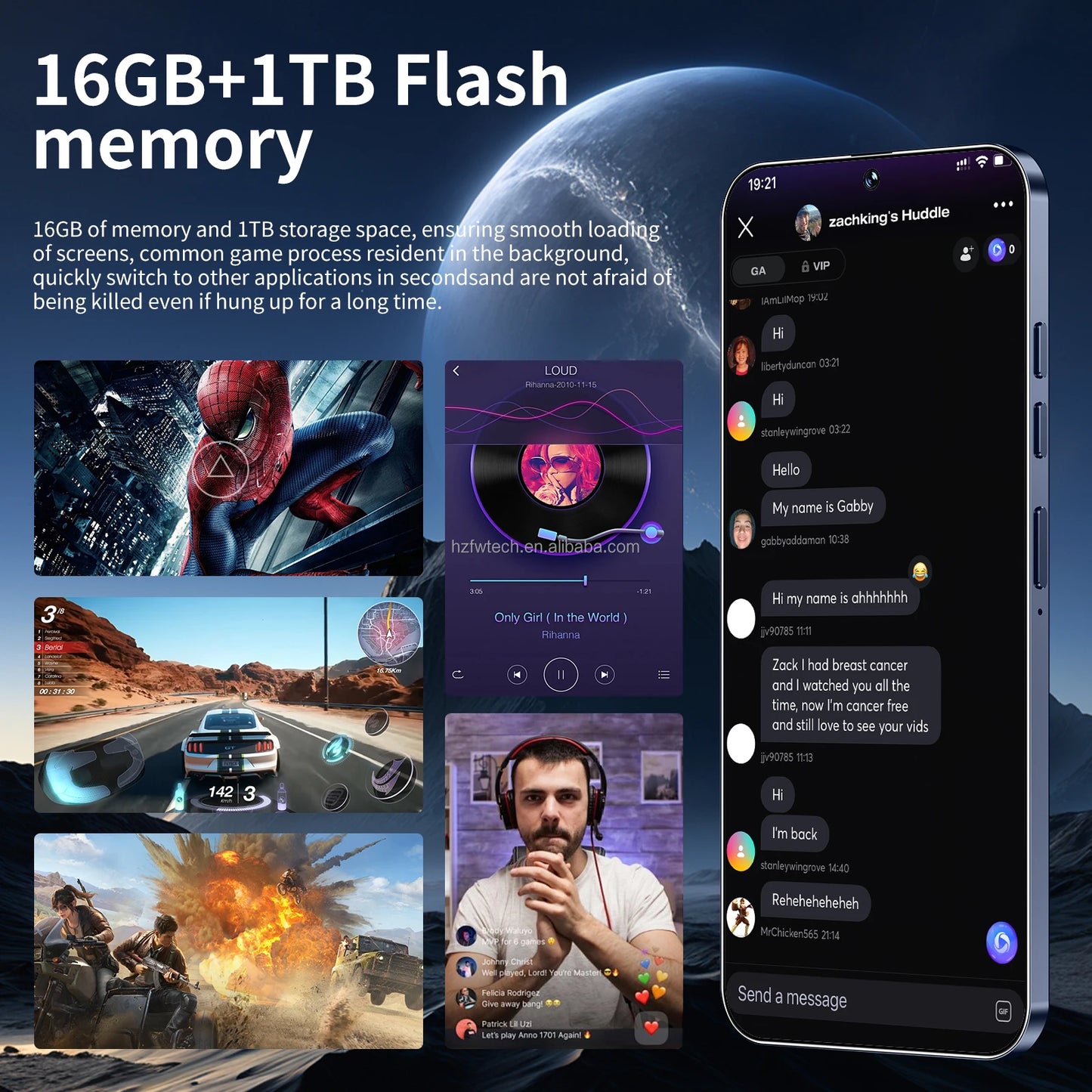 S26 Ultra Phone Global Version Mobile Phone 16GB Android 14 Cellphones Unlocked Smartphone