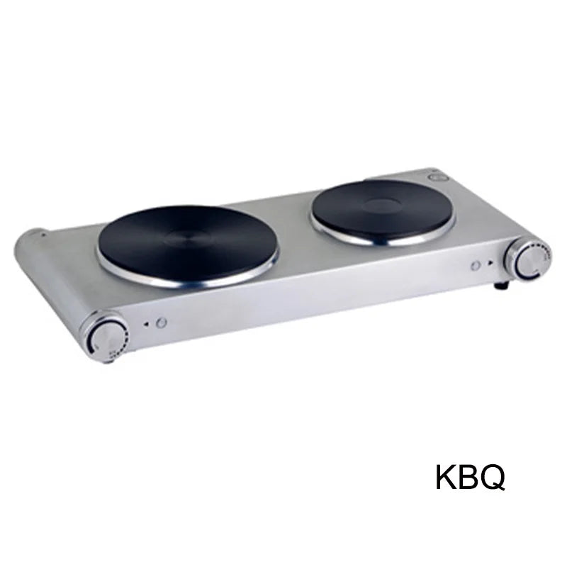 Double Burners Electric Hot Plate for Cooking Portable 2500w Easy to Clean Kitchen Stove
