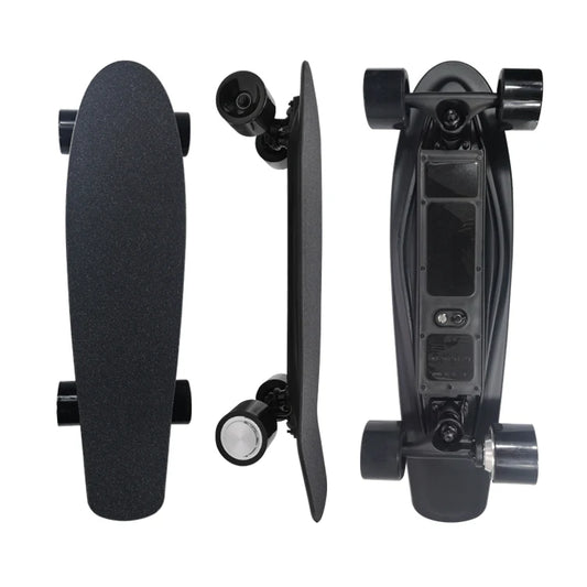 All-Terrain Mini Electric One-Wheel Skateboard for Kids 350W Hub Motor Flat-plate Youngsters PU Material