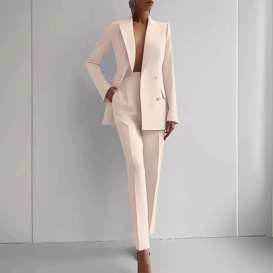 Latest Desgin Business Suits for Women Slim Blazer and Pants Set for Women Formal Suit Ladies Suits Office Wear