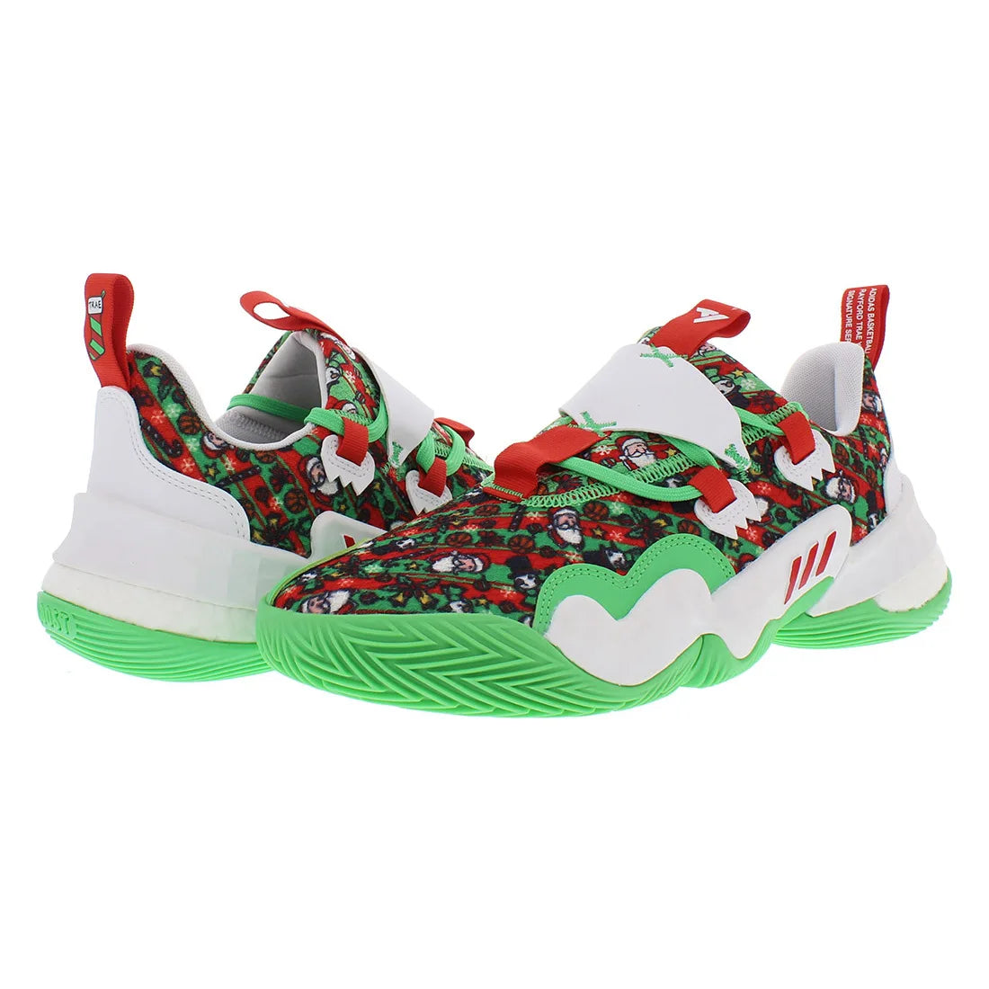 For Trae Young 1 Unisex Basketball Shoes Green/White/Red Color Model GY0305 | 100% Authentic