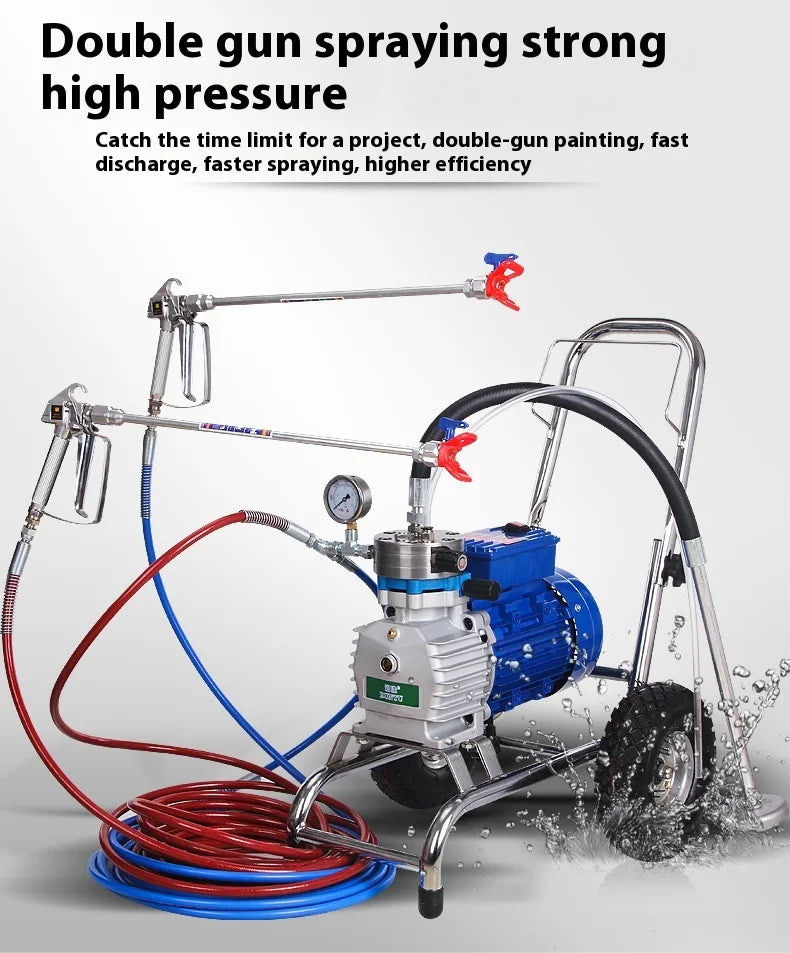 Oem Professional Diy High-pressure Airless Spraying Machine Fully Automatic Latex Paint Power Spray Gun For Interior