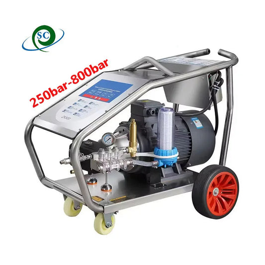 380V High Pressure Cold Water Cleaning Jet Cleaner 250-800bar Electric Washing Machine New Condition for Car Wash Shops
