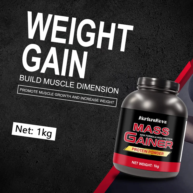 Fast Weight Gain Healthcare Supplement Rapid Muscle Building Fitness Supplement with Whey Protein Creatine Powder Mass Gainer