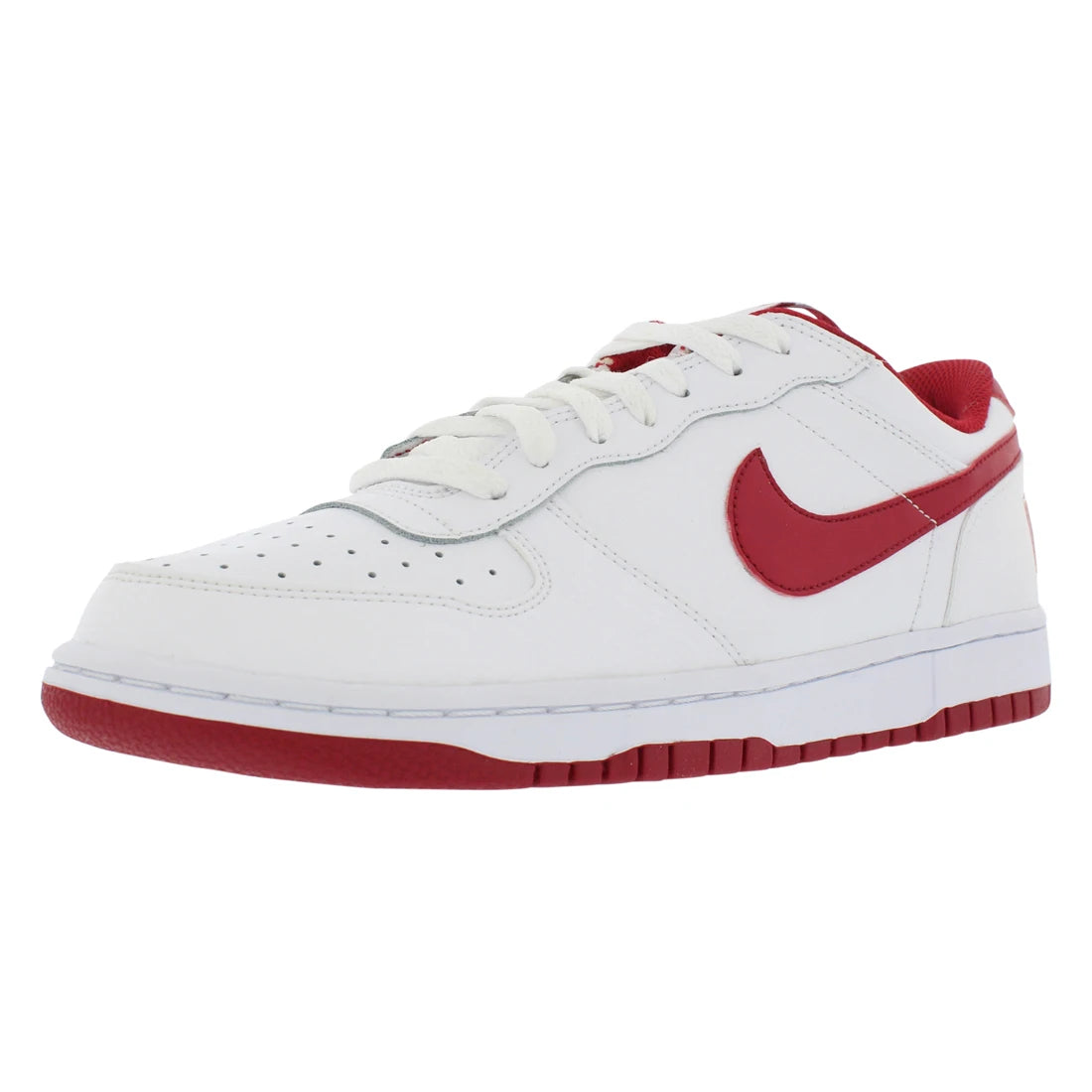For Big Low Mens Shoes Color White/Gym Red 100% Authentic Model MSS-355152150