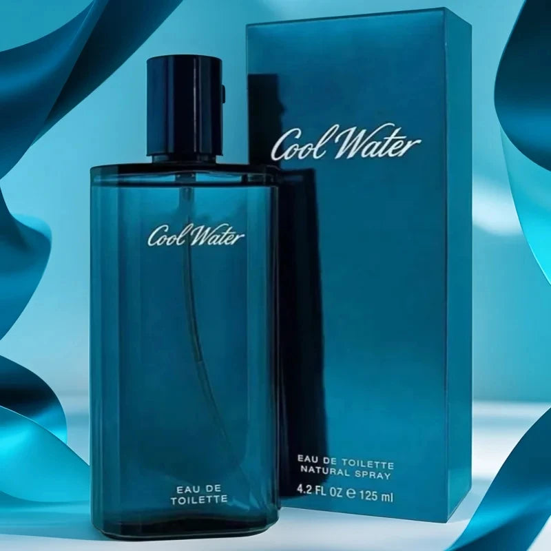Cool Water Ambery Men's Cologne With Notes of Green Mandarin, Coconut Water & Amber Long Lasting