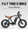 Electric Bike 48 V 750W 1000W Electric Bike 20 Inch Fat Electric Bicycle Aluminum Alloy E-bike Bike