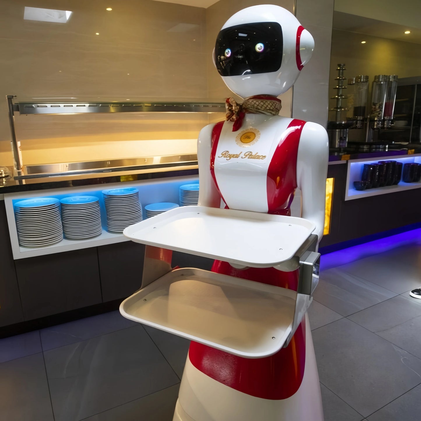 Delivery Service Robot  Hotel Delivery Robot for Hotel Restaurant Room Service