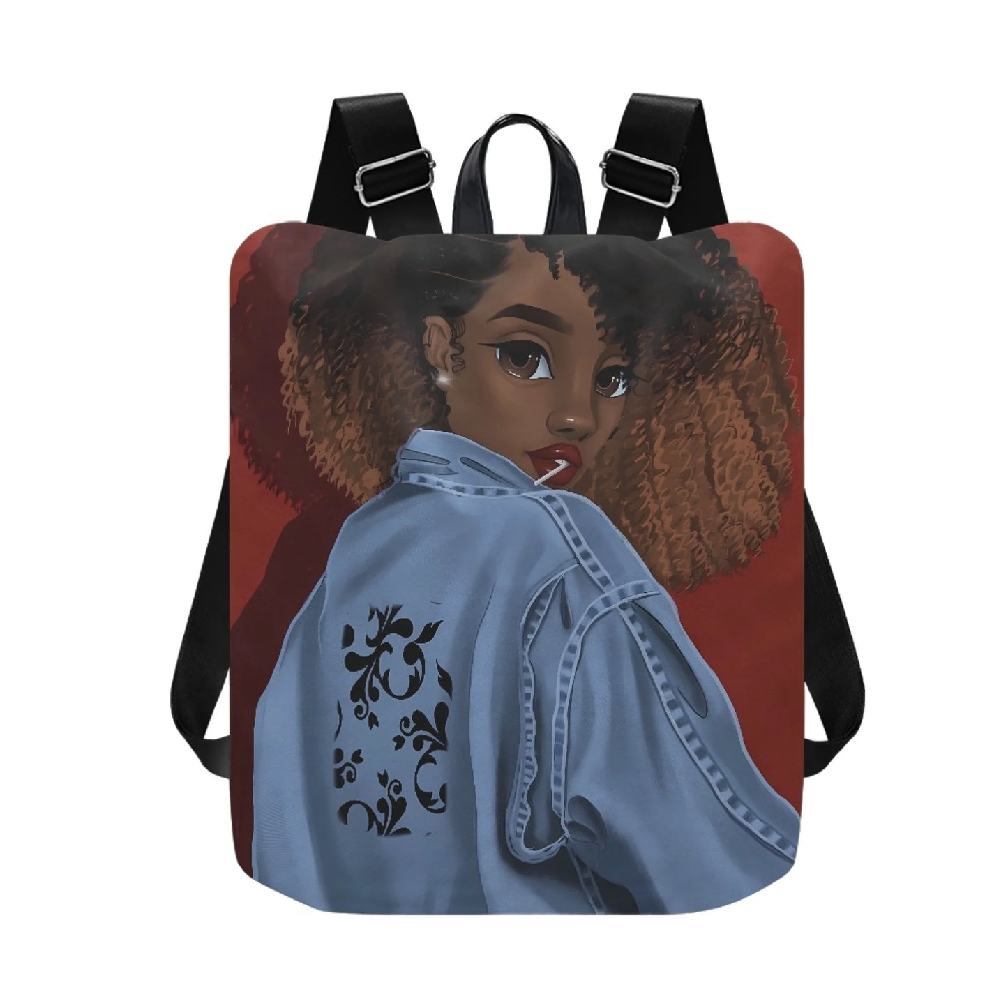 Latest African Girl Printed Backpack for Women Water-resistant College Backpack Girls Kids Bookbags Travel Casual Backpack Bag