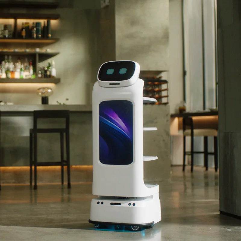 Robot Delivery Intelligent Catering Service Robot for Waiter Restaurant Service Food Delivery Auto Charger Waiter Robot