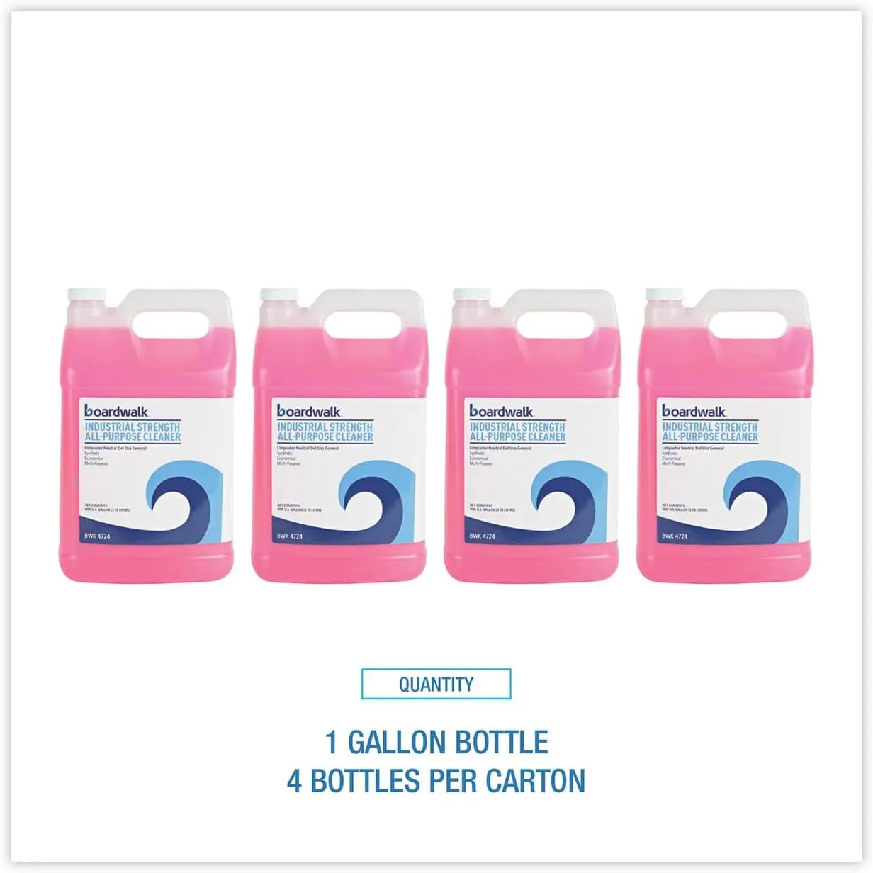 Boardwalk Industrial Strength Unscented All-Purpose Cleaner 1 Gal Bottle Per Carton for Commercial Cleaning Needs B07Q3HF2MM