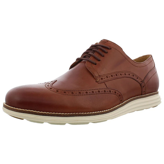 For Original Grand Shortwing Summer Mens Oxfords Shoes Woodbury/Ivory Color Rubber Outsole China Made 100% Authentic