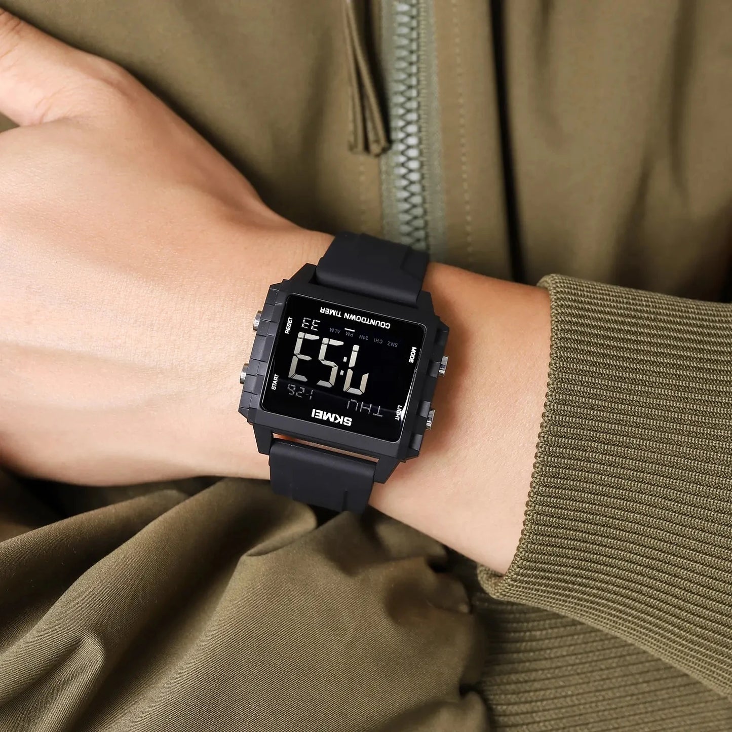 SKMEI 2320 Top Luxury Electronic Fashion Brand Waterproof Men Sports LED Watch Wristwatch Men's Digital Movement Male Watches